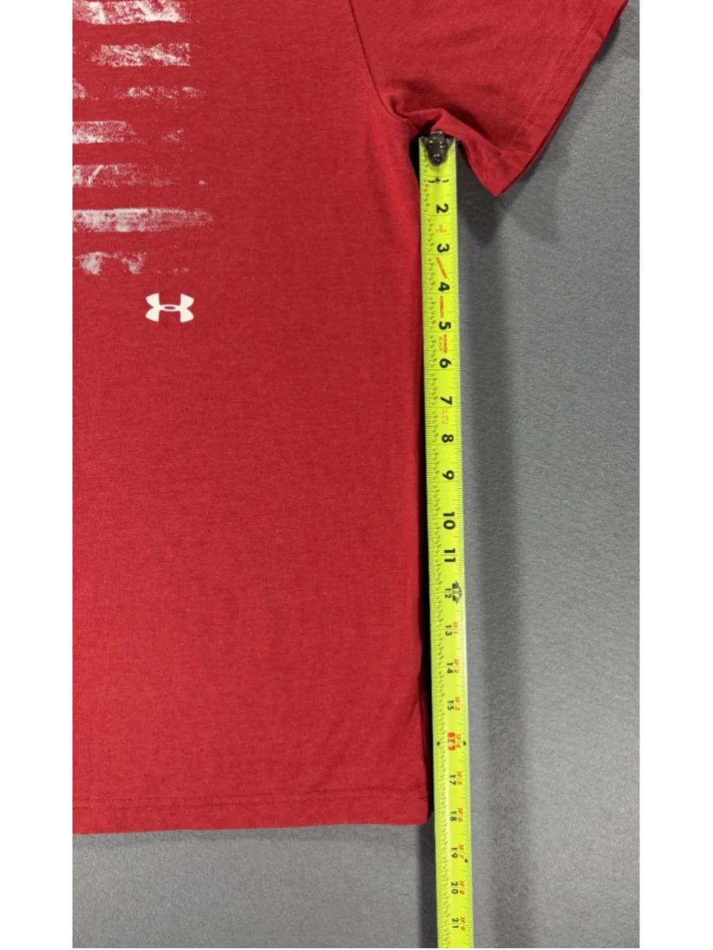 Under Armour Charged Graphic T Shirt US Flag Medium